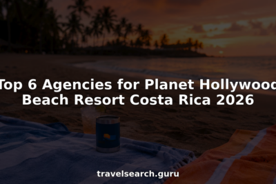 Wide view of Planet Hollywood Beach Resort and beach in Costa Rica