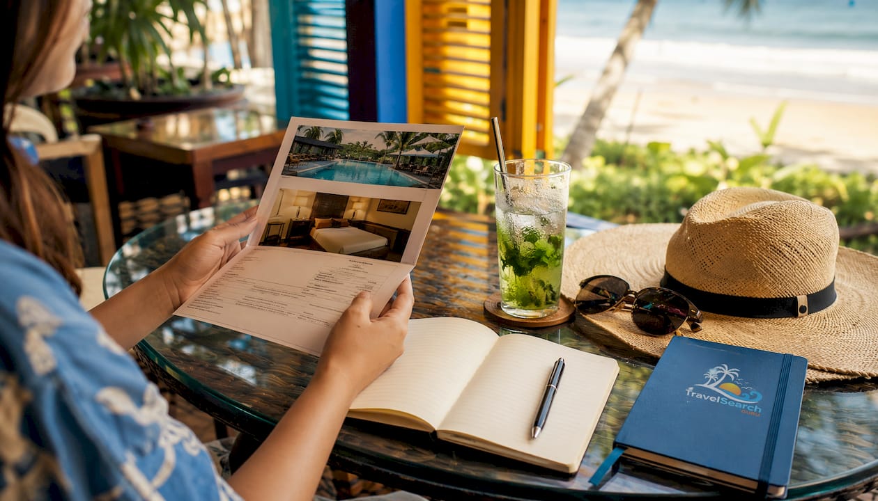 Hotel-to-Hotel Transfers in Punta Cana: Private, Door-to-Door 1 Traveler preparing hotel transfer booking documents