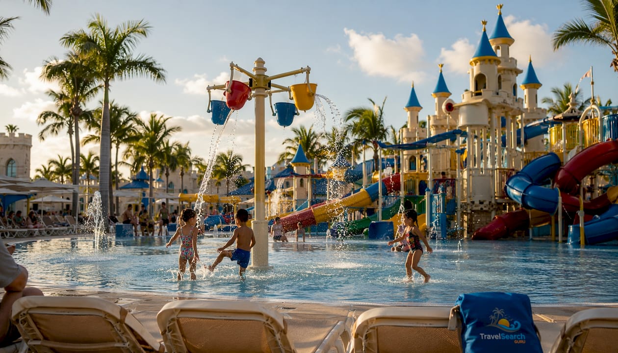 Luxury Bahia Principe Fantasia: Family Resort Guide 2026 2 Colorful water park with families and children playing